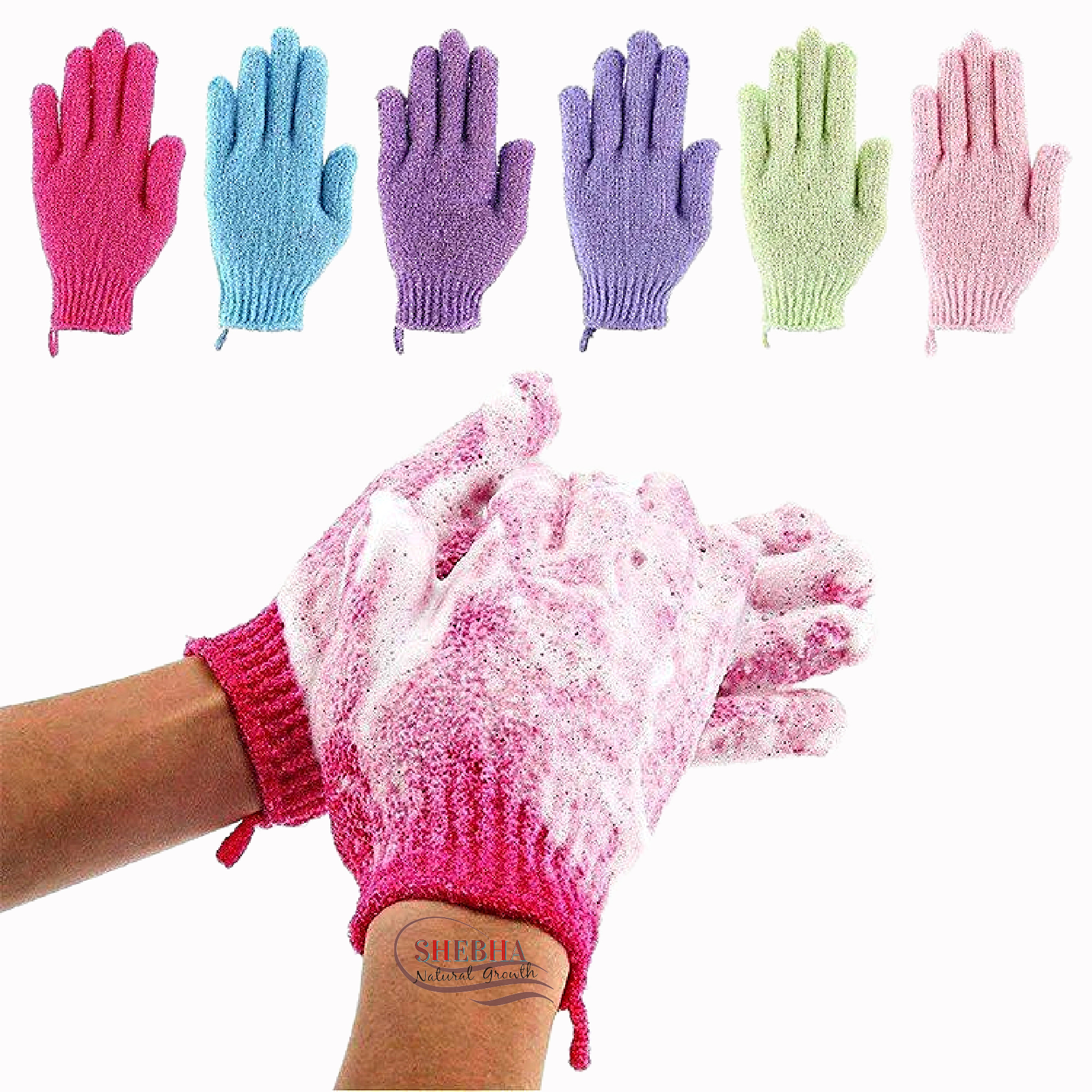 Top Grade Exfoliating Gloves Shebha Products